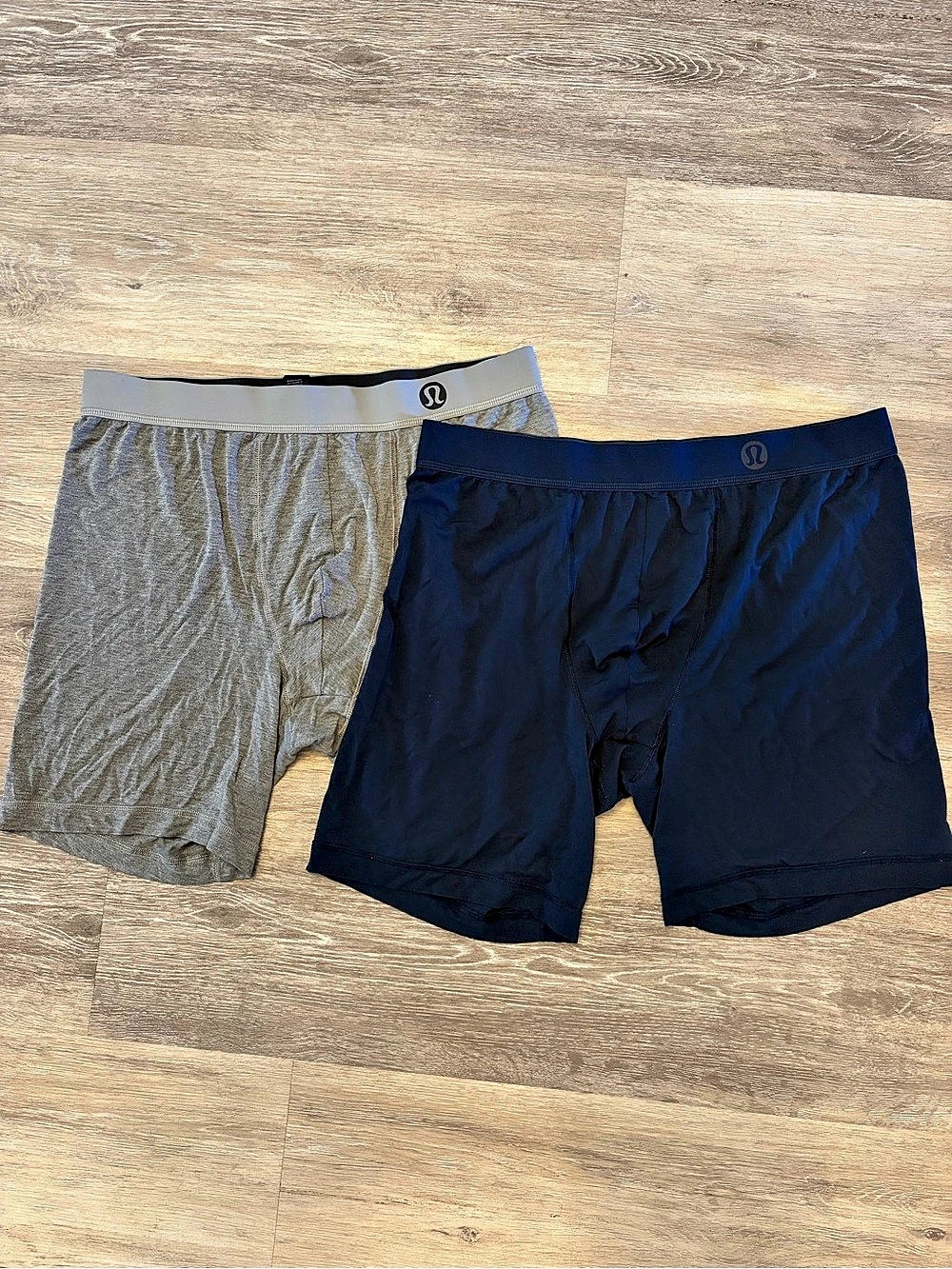 lululemon Always in Motion Boxer Brief Men's Boxer Briefs Blue & Gray XL